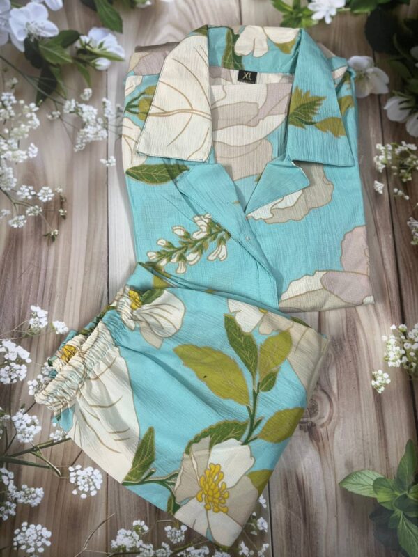 INAM FASHIONS -Blue Trendy Popcorn Co-ord Sets